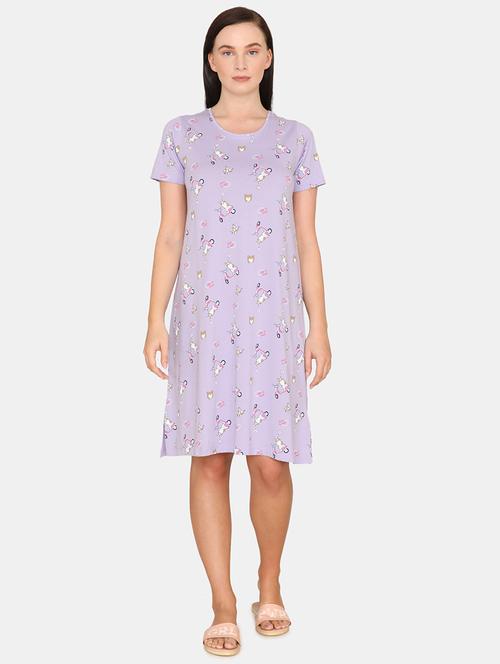round neck printed sleepshirt - 17933796 - Very Small Image - 1