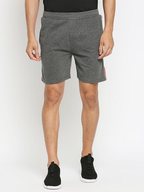 grey side taped shorts - 17933885 - Very Small Image - 1