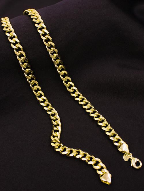 gold plated 20 inches cuban chain - 17933976 - Very Small Image - 1