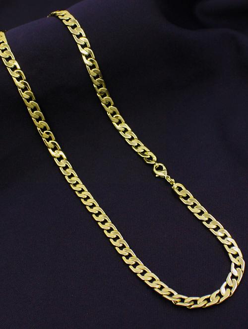 gold plated 24 inches cuban chain - 17933990 - Very Small Image - 1