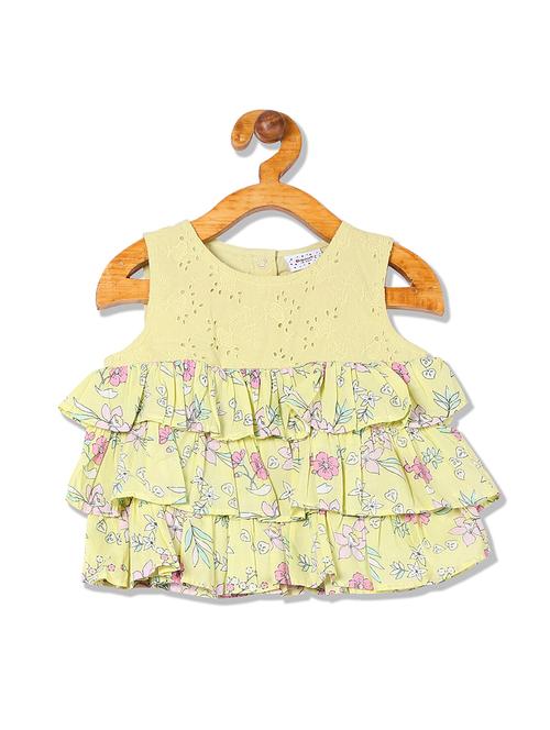 yellow floral regular top - 17934533 - Very Small Image - 1