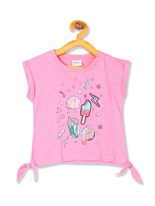 pink printed regular top - 17934663 - Very Small Image - 1