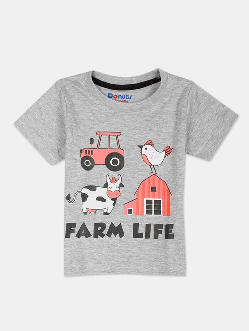 round neck printed t-shirt - 17934974 - Very Small Image - 1