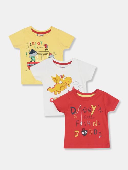 set of 3 printed t-shirt - 17935095 - Very Small Image - 1