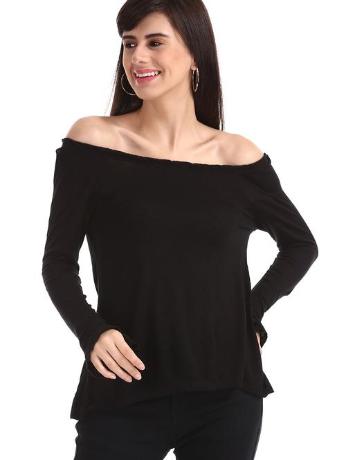 long sleeved solid top - 17935657 - Very Small Image - 1