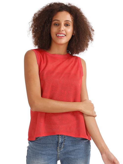 round neck solid top - 17935930 - Very Small Image - 1