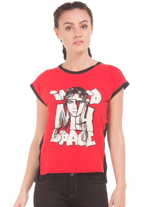round neck graphic tee - 17936006 - Very Small Image - 1