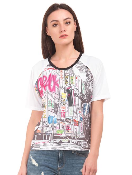 round neck graphic tee - 17936007 - Very Small Image - 1