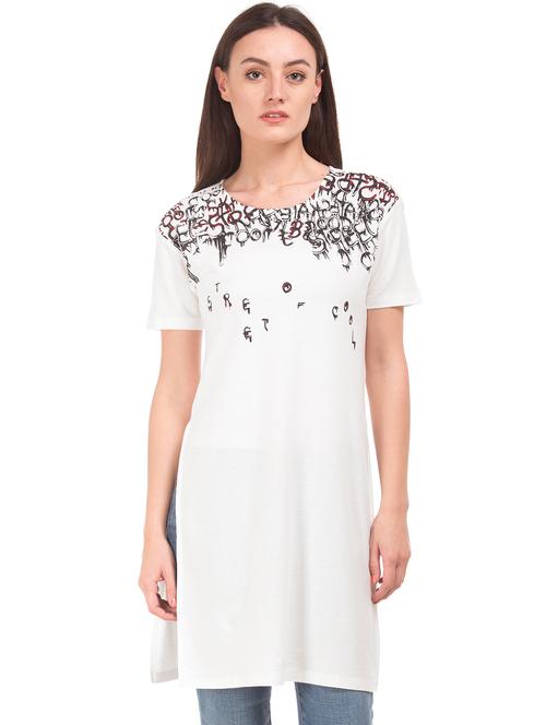 round neck printed top - 17936009 - Very Small Image - 1