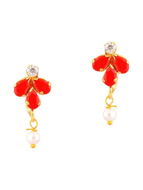 red metal studs earring - 17937803 - Very Small Image - 1