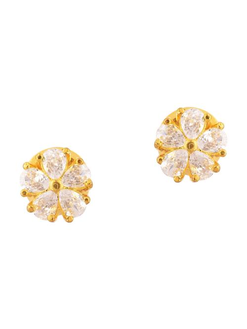 white metal studs earring - 17937832 - Very Small Image - 1