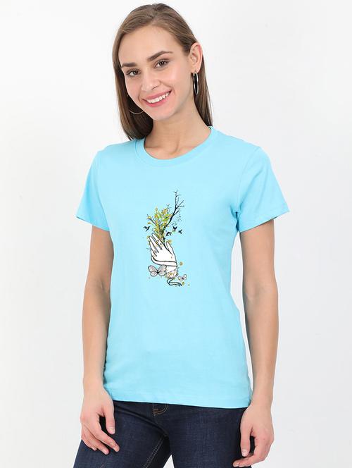 round neck graphic tee - 17938009 - Very Small Image - 1