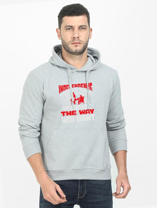 grey printed sweatshirt - 17939139 - Very Small Image - 1