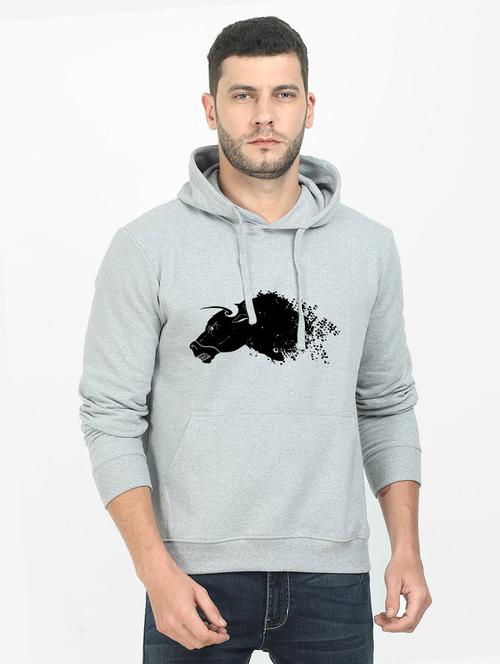 grey printed sweatshirt - 17939471 - Very Small Image - 1