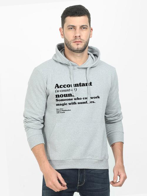 grey printed sweatshirt - 17939537 - Very Small Image - 1