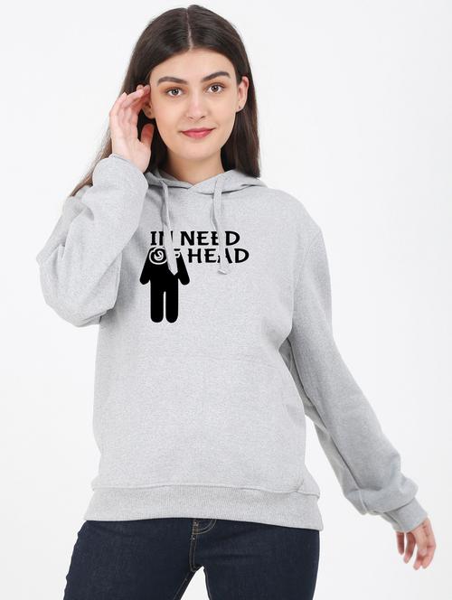 typography printed hooded sweatshirt - 17939833 - Very Small Image - 1