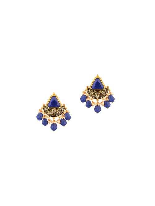 grey crystal drop earring - 17947678 - Very Small Image - 1