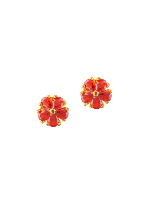 red crystal studs earring - 17947735 - Very Small Image - 1