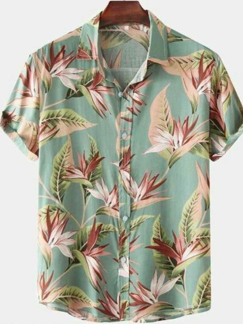 green cotton shirt - 17947931 - Very Small Image - 1