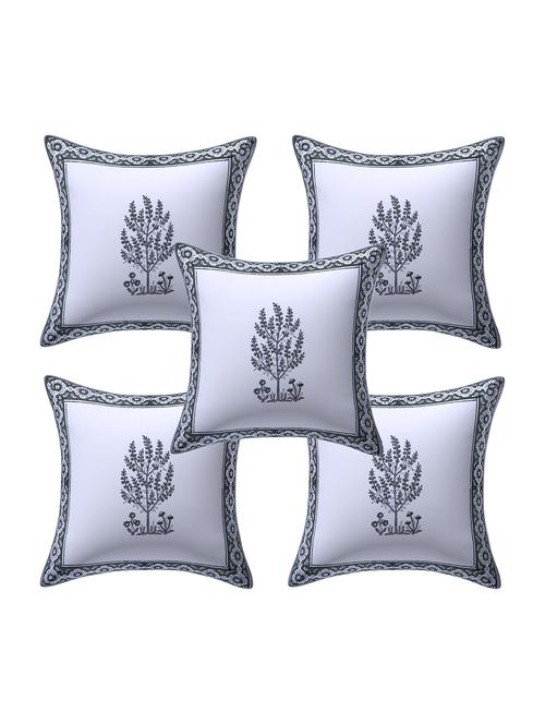 texstylers 100% cotton jaipuri 12x12 inch hand block print canvas cushion cover - 17948071 - Very Small Image - 1