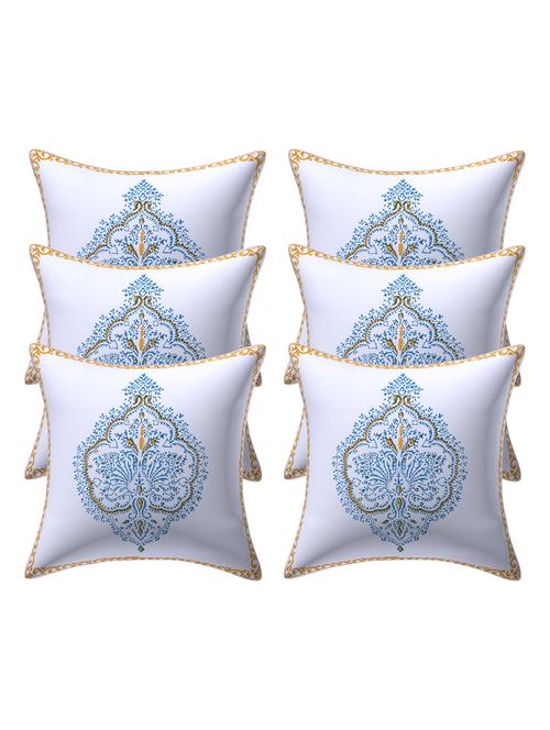 texstylers 100% cotton jaipuri 12x12 inch hand block print canvas cushion cover - 17948081 - Very Small Image - 1