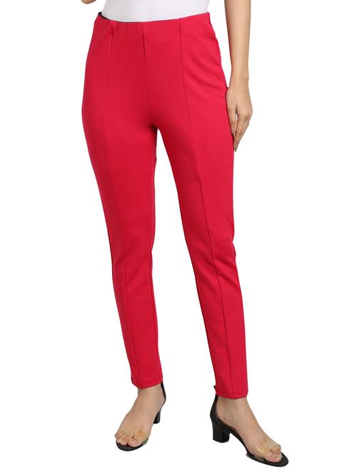 mid rise solid lycra jegging - 17948744 - Very Small Image - 1