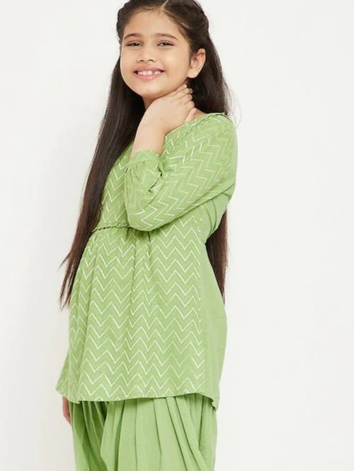green cotton frock - 17949068 - Very Small Image - 1