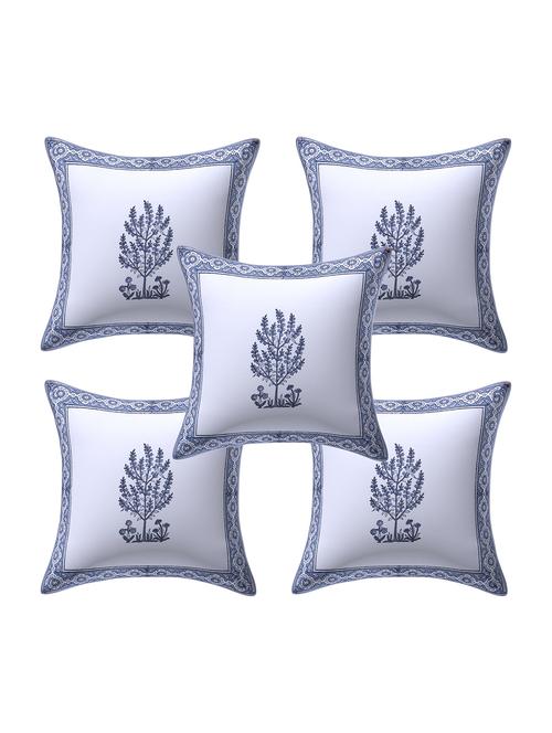 texstylers 100% cotton jaipuri 16x16 inch hand block print canvas cushion cover - 17949362 - Very Small Image - 1