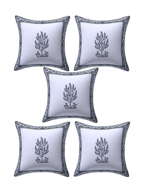 texstylers 100% cotton jaipuri 16x16 inch hand block print canvas cushion cover - 17949368 - Very Small Image - 1