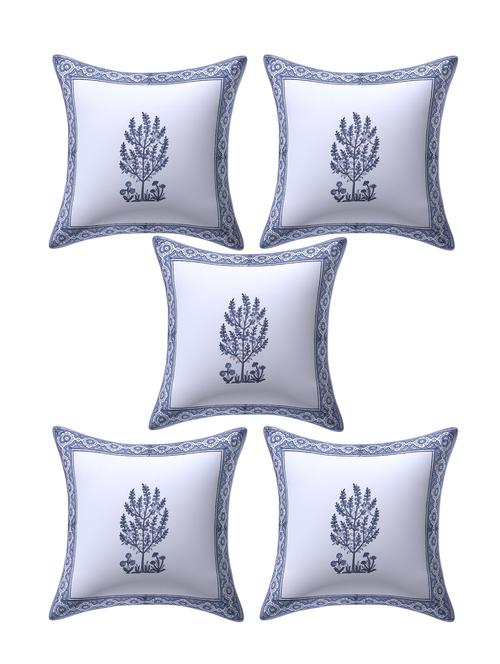 texstylers 100% cotton jaipuri 16x16 inch hand block print canvas cushion cover - 17949369 - Very Small Image - 1
