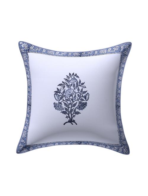 texstylers 100% cotton jaipuri 16x16 inch hand block print canvas cushion cover - 17949373 - Very Small Image - 1