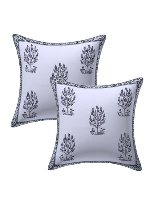 texstylers 100% cotton jaipuri 24x24 inch hand block print canvas cushion cover - 17949424 - Very Small Image - 1