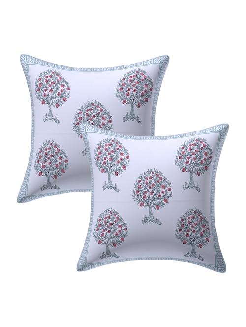 texstylers 100% cotton jaipuri 24x24 inch hand block print canvas cushion cover - 17949428 - Very Small Image - 1