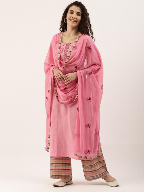 embroidered unstitched suit set - 17949660 - Very Small Image - 1