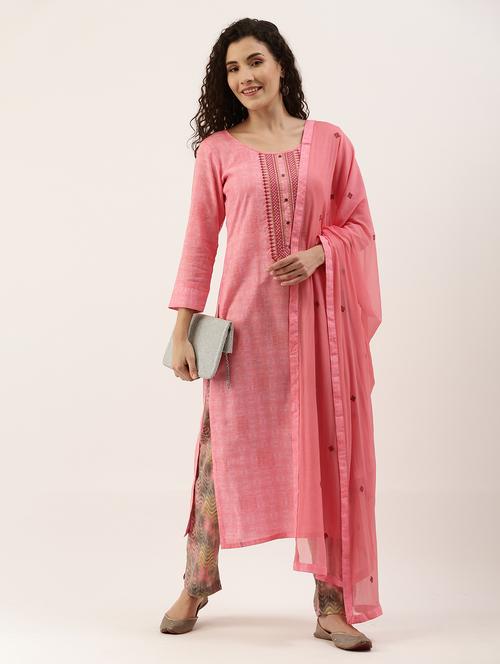 embroidered unstitched suit set - 17949664 - Very Small Image - 1