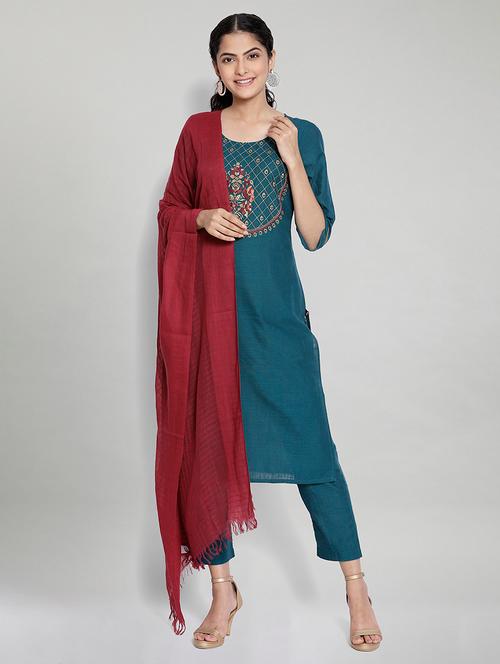 embroidered suit set - 17950068 - Very Small Image - 1