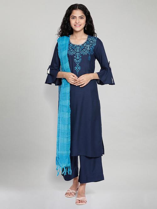 embroidered suit set - 17950074 - Very Small Image - 1