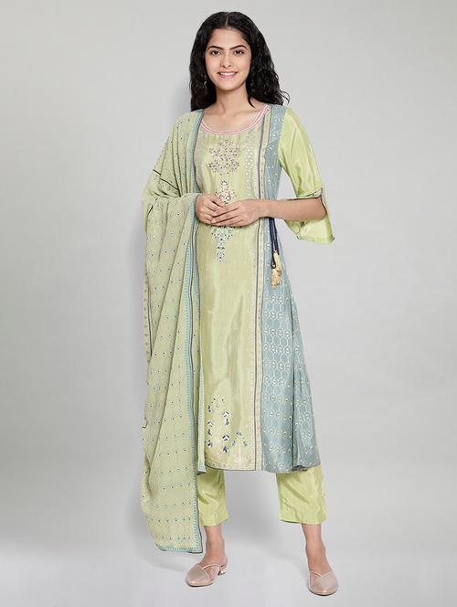 embroidered suit set - 17950091 - Very Small Image - 1