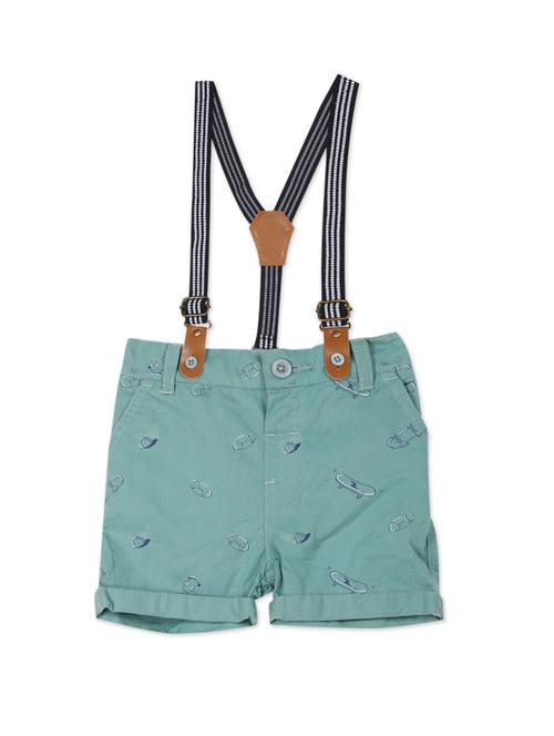 green printed shorts - 17950231 - Very Small Image - 1
