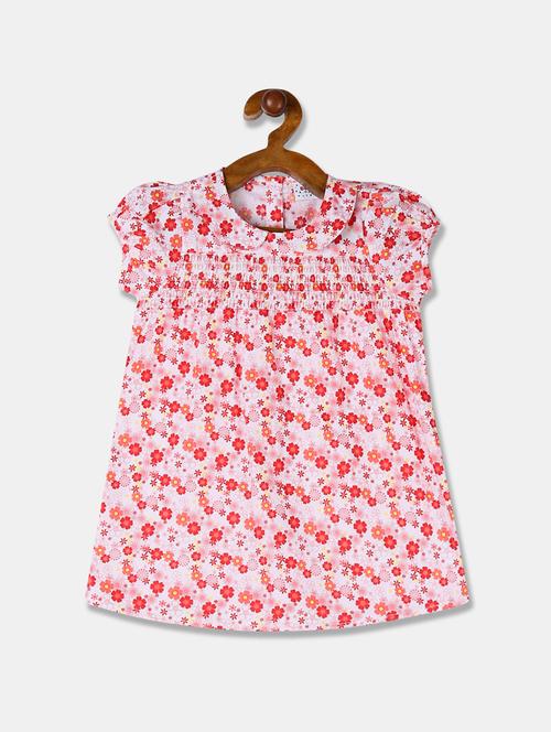 red printed a-line top - 17950749 - Very Small Image - 1