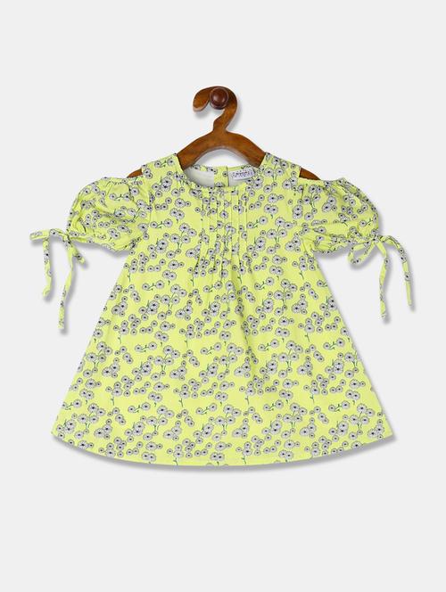 yellow printed a-line top - 17950750 - Very Small Image - 1