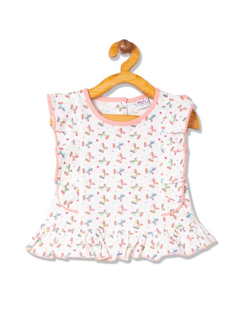 white printed regular top - 17950937 - Very Small Image - 1