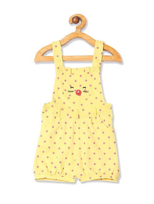 yellow printed dungarees - 17951312 - Very Small Image - 1