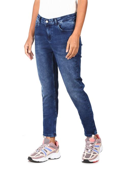 mid rise washed denim jeans - 17951467 - Very Small Image - 1