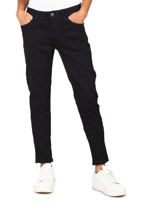 mid rise plain denim jeans - 17951468 - Very Small Image - 1