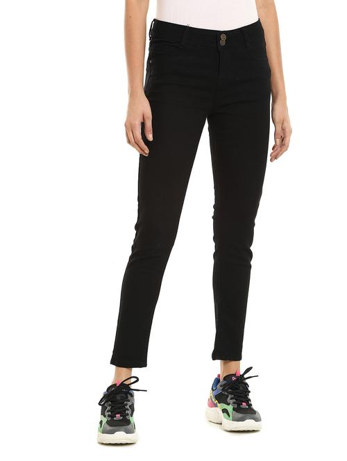 mid rise plain denim jeans - 17951477 - Very Small Image - 1