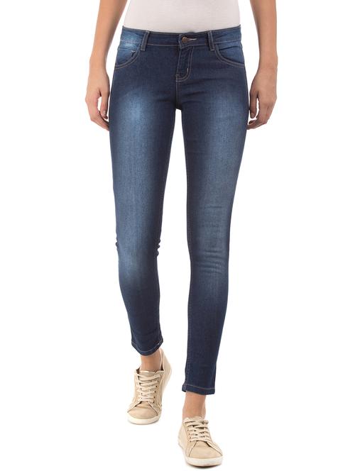 mid rise stone washed denim jean - 17951937 - Very Small Image - 1
