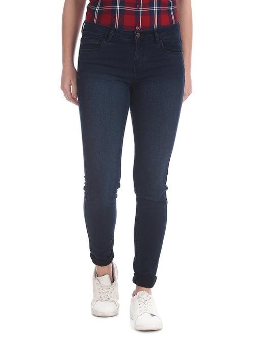 mid rise stone washed denim jean - 17951940 - Very Small Image - 1