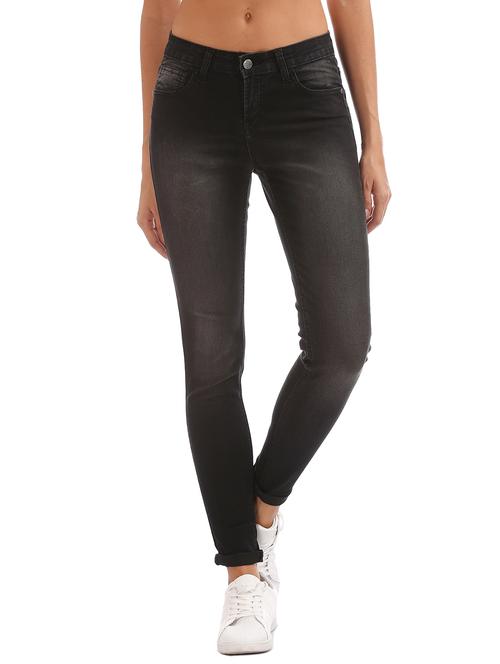 mid rise stone washed denim jean - 17951952 - Very Small Image - 1