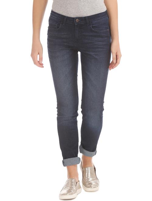 mid rise stone washed denim jean - 17951956 - Very Small Image - 1